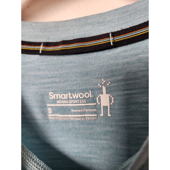 Smartwool wave blue heart mountain reflection merino sport 150 tee S - Picture 4 of 6
